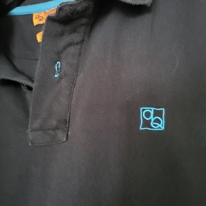 Anthony Quintana (AQ) Athletic Fit Navy Blue short-sleeved polo shirt.